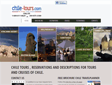 Tablet Screenshot of chile-tours.com